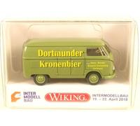 WIKING VW T1 (Typ 2) Kastenwagen Dortmunder Kronenbier 1:87 Modellbau 2018