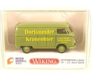 WIKING VW T1 (Typ 2) Kastenwagen Dortmunder Kronenbier 1:87 Modellbau 2018