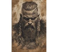 Wikinger Notizbuch - 80 Seiten liniert für Schule, Büro, Studium und Alltag, ideales Tagebuch, Journal und Geschenkidee für Männer mit Stärke und ... perfekt für Männer, Wikinger-Fans.