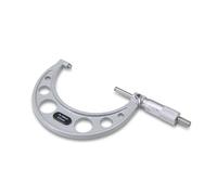 WIKISTORE MICROMETRO PROFESSIONALE 75-100 mm, Micrometro Centesimale, Precisione Industriale con Arco in Lega Leggera, Sistema a Frizione e Bloccaggio a Levetta, Attrezzo da Lavoro Preciso