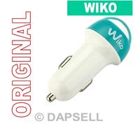 Wiko Caricabatterie Originale Auto Dual Usb 10w Bianco Per Fever Special Edition