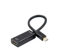 WIKRQIHL Cavo Compatibile con Mini Displayport a HDMI, Compatibile con Apple MacBook, Air PRO 1080P 4K Adattatore Mini DP Maschio a HDMI Femmina Compatibile(Black)
