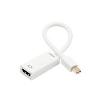 WIKRQIHL Cavo Compatibile con Mini Displayport a HDMI, Compatibile con Apple MacBook, Air PRO 1080P 4K Adattatore Mini DP Maschio a HDMI Femmina Compatibile(White)