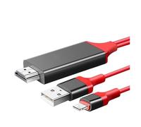 WIKRQIHL Cavo Video, Compatibile con iPhone, 14 13 12 11 PRO Max, iPad Mini, Adattatore convertitore AV Digitale for TV Compatibile con HDMI, proiettore 4K HD(1pcs)