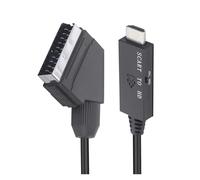 WIKRQIHL Convertitore HD da 1 m Scart a HDMI Compatibile con convertitore Video Audio 1080P Cavo Micro USB DC 5V Accessori for HDTV/Dvd