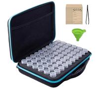 Wilafury Organizzatore per la conservazione dei Semi, Set Portatile e Sicuro per la conservazione dei Semi con 60 contenitori, Imbuto, pinzetta per da Giardino