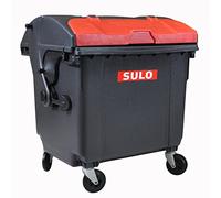 Wilai GmbH Scatola, Vaso a matite, Mini Contenitore SULO de Tipo 1100 L, Nero/Rosso (22297)