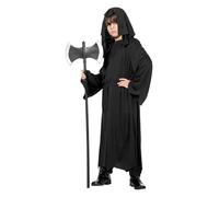 WILBERS & WILBERS - 3001 - Costume da bambino da mietitore nero, boia, Grim Reaper, costume per Halloween, carnevale