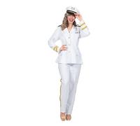 WILBERS & WILBERS 320466 - Costume da ufficiale di marina per donna, costume da capitano, uniforme, per carnevale