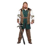 WILBERS & WILBERS 330470 - Costume da vichingo da uomo, outfit da guerriero in 3 pezzi, travestimento medievale per Carnevale, festa a tema