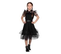 WILBERS & WILBERS 3829 - Vestito da festa del venerdì per bambina, nero, ragazza scura, costume per bambini per Halloween, carnevale