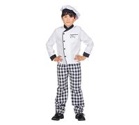 WILBERS & WILBERS 3971 - Costume da cuoco e panettiere per bambini, set di tre pezzi per carnevale