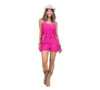 WILBERS & WILBERS 4290 - Completo da festival per donna, pantaloncini e top con frange, look da cowgirl, wild west
