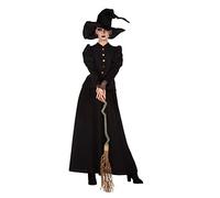 Wilbers&Wilbers 4494 - Vestito da strega per donna, nero, costume da adulto per carnevale e Halloween