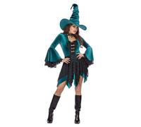 WILBERS & WILBERS - 4661 - Elegante abito da strega in velluto per donna, maga, strega, per carnevale, Halloween