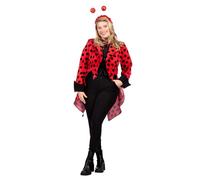 WILBERS & WILBERS 4757 - Costume da coccinella per donna, frac rosso a pois neri, costume da animale per carnevale, festa a tema
