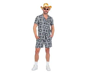 WILBERS & WILBERS 5117 - Set da festa con stampa mandala, camicia e pantaloni, completo da festa per uomo, completo estivo, carnevale