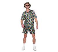 WILBERS & WILBERS 5678 - Set da festa per uomo, motivo ananas, pantaloncini, camicia, completo da festa, per festival, carnevale