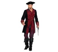 WILBERS & WILBERS 5806 - Costume da pirata da uomo, set da 3 pezzi, elegante outfit da pirata per Carnevale, feste a tema