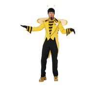 WILBERS & WILBERS 5908 - Abito da uomo Re delle api, giallo-nero, costume da animale per carnevale, festa a tema