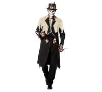 WILBERS & WILBERS - Cappotto Voodoo King per adulti | Mantello da stregone e sciamano per Halloween, Carnevale