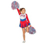 WILBERS & WILBERS - Costume da cheerleader per bambine | Abito sportivo, per Carnevale, feste a tema
