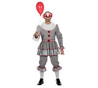 WILBERS & WILBERS - Costume da clown horror da uomo | Set da 2 pezzi con top e pantaloni, costume di Halloween da brivido per il Carnevale