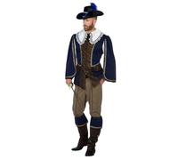 WILBERS & WILBERS - Costume da moschettiere Aramis da uomo | Set da 2 pezzi con giacca e pantaloni, costume storico per Carnevale, feste a tema