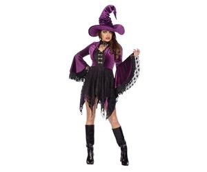 WILBERS & WILBERS - Elegante abito da strega in velluto | Costume da donna, maga, strega, per Carnevale, Halloween