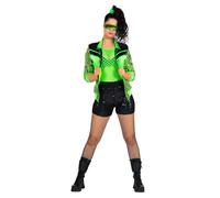 WILBERS & WILBERS - Giacca da sera da donna, verde | Stile anni '80/'90, giacca da tuta per Carnevale, Festival