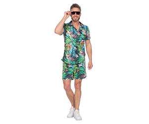 WILBERS & WILBERS - Set da festival con motivo stampato | Set da 2 pezzi con camicia e pantaloni, abito da festa da uomo, abito estivo, carnevale
