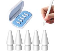 Wilbeva 5 Pezzi Punte per Apple Pencil 2 & 1 Generazione Pencil USB-C, Alta Sensibilità Punta Tips Ricambio Accessori (con Scatola Blu)