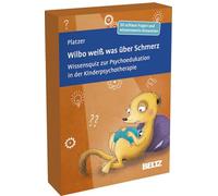 Wilbo weiß was über Schmerz: Wissensquiz zur Psychoedukation in der Kinderpsychotherapie. 50 Fragen und wissenswerte Antworten. Mit 16-seitigem Booklet in stabiler Box, Kartenformat 9,8 x 14,3 cm