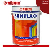 Wilckens 2 x 2,5 L Vernice Variopinta Lucida Ral 3003 Rosso Rubino Interno &