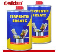 Wilckens 2 x 1 L Terpentiner Set Detergente Diluente Pennello Colore Vernice