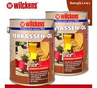 Wilckens 2 x 2,5 L Olio Antiscivolo per Balconi Bangkirai Protezione Legno Cura