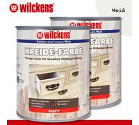 Wilckens 2 x 750 ML Color Gesso Bianco Look Vintage Interno Creativo Pittura