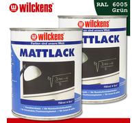 Wilckens 2 x 750 ML Vernice Opaca Verde Lavagna Scuola Kunstschmiede Interno &