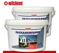 Wilckens 2x 2,5 L Vernice Esterna Bianco Außenfarbe Vernice di Emulsione