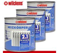 Wilckens 3 x 375 ML Vernice Del Radiatore 2in1 Brillante per Interno