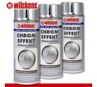 Wilckens 3 X 400 ML Spray Cromato Effetto Interno Lucido Decorativo