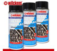Wilckens 3 X 400 ML Vernice Protettiva Spray 2in1 Nera