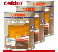 Wilckens 3 x 750 ML Colorante Legno Lf Satinato Trasparente Holzbeschichtung