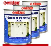 Wilckens 3 x 750 ML Porte & Finestra Bianco Esterno Colore Della Vernice &