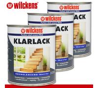 Wilckens 3 x 750 ML Vernice Chiara Lucida Interno & Esterno Speciale Vernice