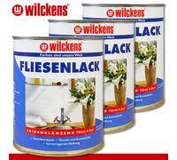 Wilckens 3 X 750 Ml Vernice Per Piastrelle Lucida Bianca Cucina Bagno WC
