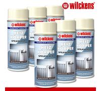 Wilckens 6 X 400 ML Vernice Spray Per Radiatori Lucida Bianco Crema