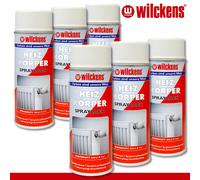 Wilckens 6 X 400 Ml Vernice Spray Per Radiatori Satinata Bianca