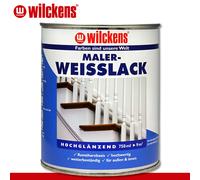 Wilckens 750 ML Maler-Weißlack Vernice di Resina Legno Metallo Interno & Esterno