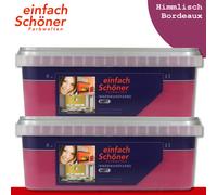 Wilckens einfach Schöner Farbwelten 2x 1l Innenwandfarbe Opaco Celeste Bordeaux